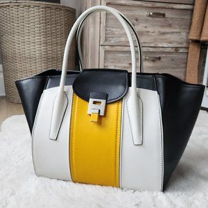 MICHAEL KORS COLLECTION Bancroft Large Calf Leather Satchel